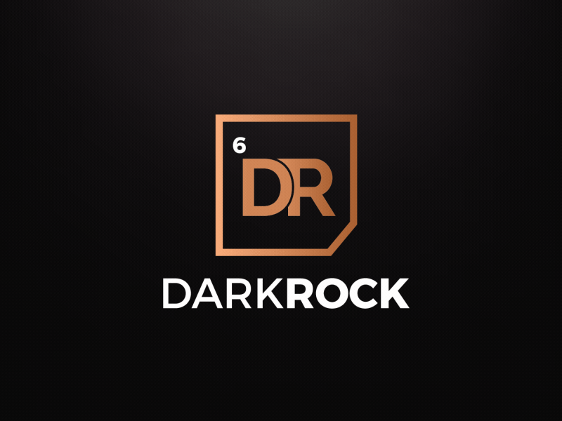 Dark Rock (South Africa) - Logo Design & Reveal agent orange design black background branding coal branding copper logo dark rock dr logo logo design agency logo designers south african designers