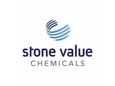 Stone Value Chemicals - Logo Design abstract icons abstract logo agent orange design blue logo branding chemicals branding chemicals logo lab brand laboratories logo designers south african logos