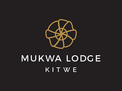 Mukwa Lodge Kitwe (Zambia) Logo Design african brands african logos agent orange design gold logos hospitality brands hospitality logo hotel logo lodge logo modern logos mukwa lodge seeds seeds icon