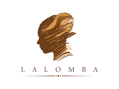 Lalomba Music Logo Design african african logo agent orange design branding brushes illustration judith sephuma lalomba logo design painted portrait illustration woman illustration