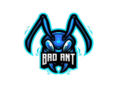 Bad Ant - Logo Design agent orange design animal logo ant ant logo ants blues illustration insect logo logo designers mascot logo