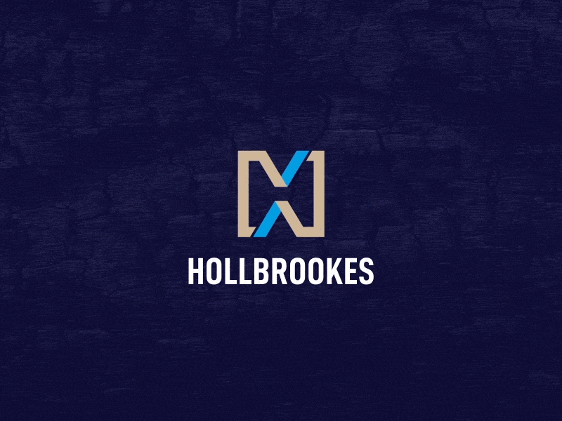 Hollbrookes Logo Design agent orange design branding clean design corporate logo h emblem h icon h letter h logo hollbrookes iconic logo minimalist logo square logo