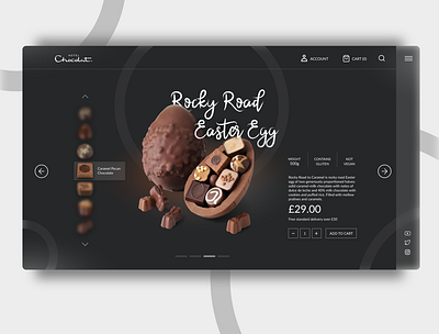 Ecommerce Concept for Hotel Chocolat design drakui easter ecommerce ui uidesign uiux ux webdesign webpage