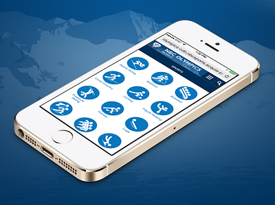 2014 Sochi Mobile Website branding design icon mobile nbc olympics ui web