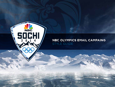 NBC Olympics Daily Sochi Update Style Guide design email olympics styleguide ui