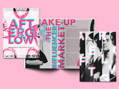 Afterglow Magazine blackandwhite branding design illustration layout design layoutdesign magazine typography