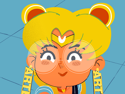 Sailor Moon character character design fanart illustration sailor moon styleframe vector