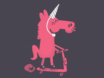be safe character design characterdesign characters clean cute draw funny illustration scooter sketch styleframe unicorn