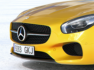 Mercedes Benz AMG GT 3d 3ds max backplate car cgi digital render rendering retouch visualization vray