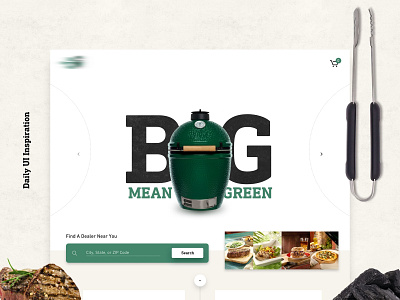 Big Green Grilling Machine design inspiration product design ui ux web design