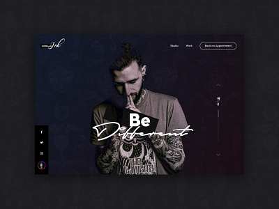 Tattoo Studio daily ui design inspiration inspiration personal website tattoo ui ui design ux ux design web web design