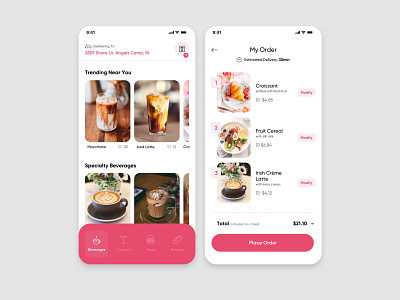 Food Delivery app design design food app inspiration minimal mobile ui product design ui design ux design