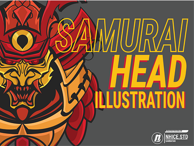 Samurai Head apparel apparel design apparel graphics branding clothing geometric head illustration sticker t shirt t shirtdesign