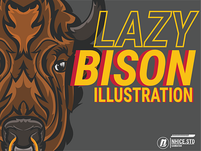 Lazy Bison apparel apparel design apparel graphics branding clothing design geometric head illustration logo sticker tattoo tshirt
