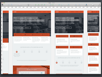 Modo Redesign company homepage marketing modo red redesign