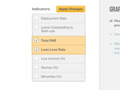 Indicators checkbox filter menu orange pixelmator