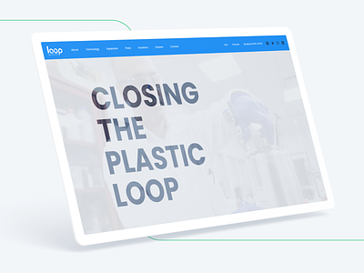 Web Design: Clean Technology clean technology green plastic recylcing ui web design