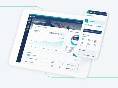 Dashboard: Wealth Management Portfolio dashboard finance investment portfolio ui wealth web app