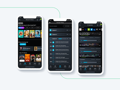 TV/Movie Recommendation App android app ios mobile app design mobile design movie tv ui design