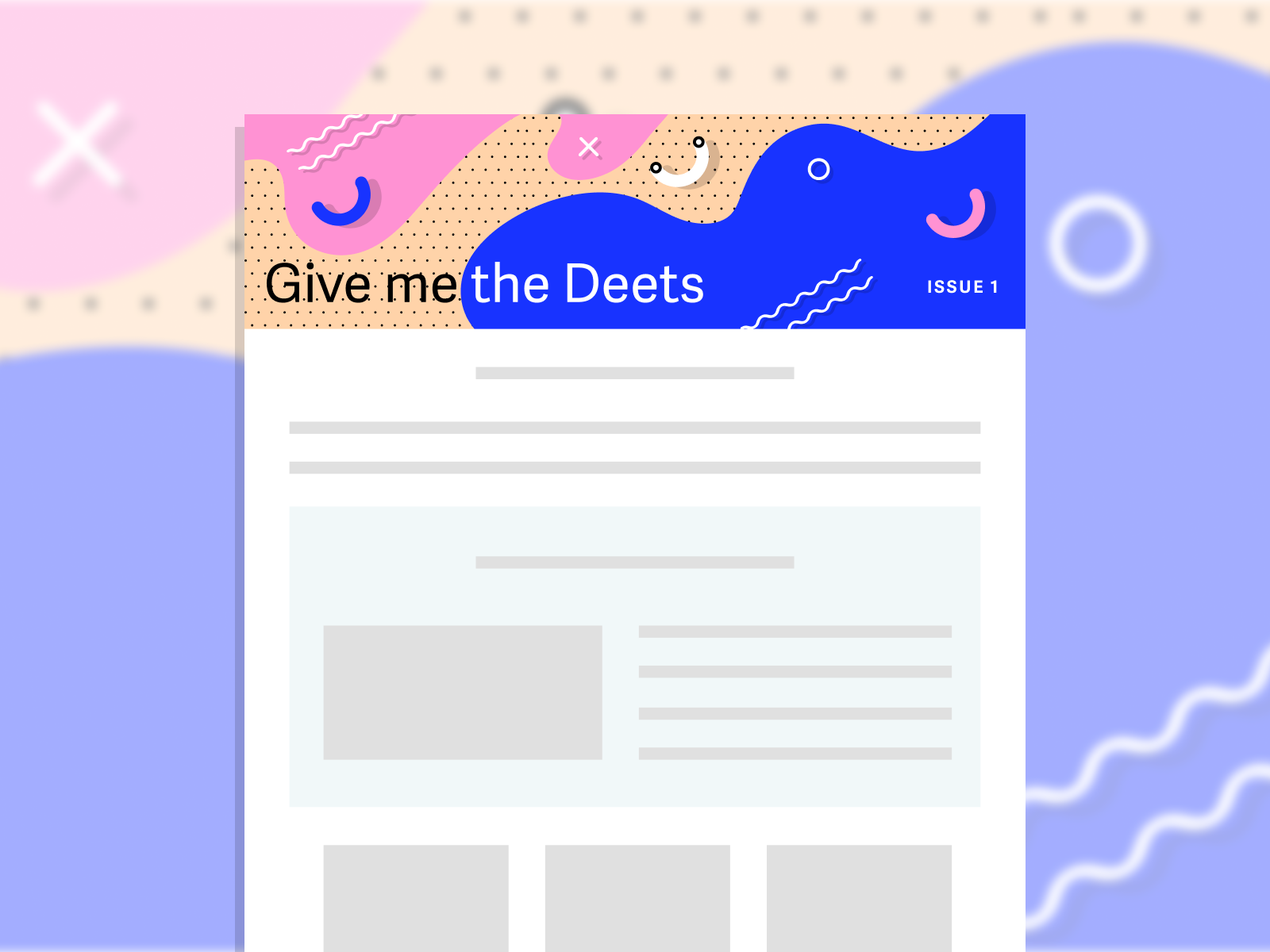 Newsletter Header Design By Colette Derose For Button On Dribbble