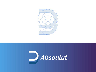 Absoulut Logo aplikasi biru desain desain logo ikon kreatif logo palet warna vektor