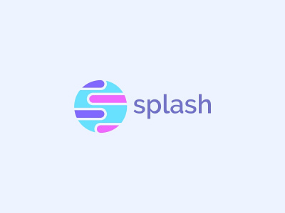 Splash Logo aplikasi desain desain logo ikon kreatif logo palet warna splash vektor