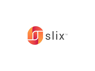 Slix Logo aplikasi brand desain desain logo ikon ilustrasi kreatif logo palet warna surat vektor