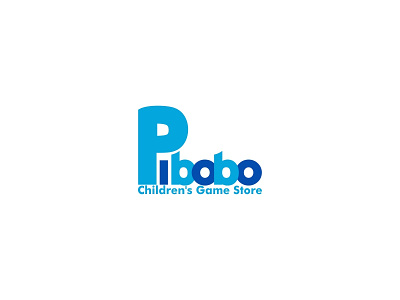 Pibobo Brand Identity Logo aplikasi biru desain desain logo ikon ilustrasi kreatif logo surat vektor