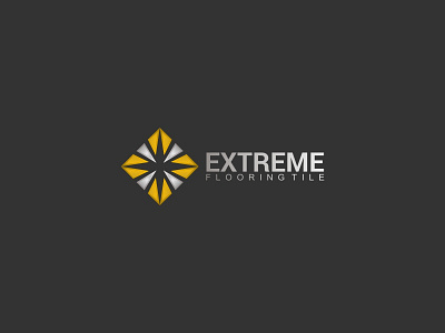 Extreme Brand Identity Logo aplikasi desain desain logo ikon ilustrasi kotak kreatif logo surat vektor