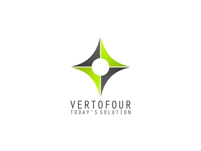 Vertofour Logo aplikasi desain desain logo ikon kotak kreatif logo merek palet warna surat ui vektor