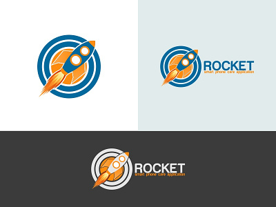 Rocket Brand Identity Logo