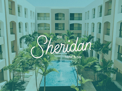 Sheridan Hotel Logo Design branding design graphicdesign logo minimal monoline typography vector