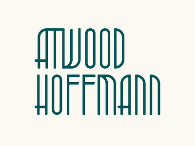 Atwood Hoffman Logo Design design graphicdesign handlettering logo logo design logotype typography