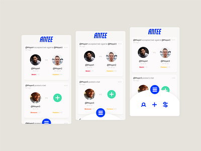 Antee App Design Mockup