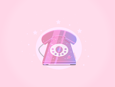retrogalaxyphone galaxy gradient oldschool phone pink retro