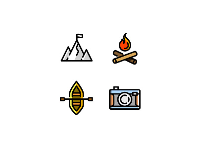 Outdoor icon icon set outdoors