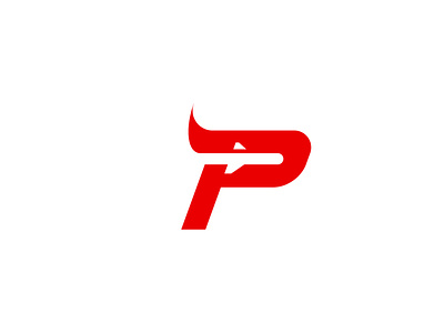 Letter P + Plane Logo