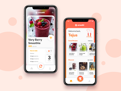 Smoothi - App Concept app app design application concept daily graphics health inspiration interaction product design smoothie ui uidesign uiux ux visual