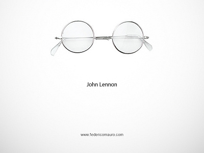 John Lennon famous eyeglasses federico mauro icon john lennon the beatles