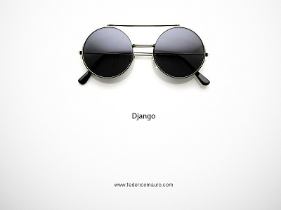 Django art direction django django unchained eyewear famous eyeglasses federico mauro quentin tarantino