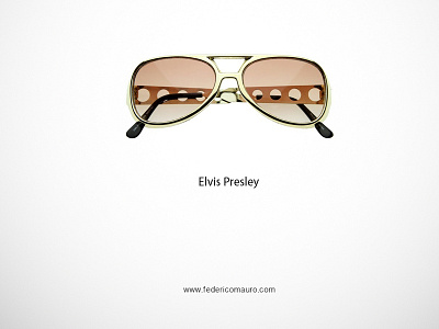 Elvis Presley elvis presley eyewear famous eyeglasses federico mauro icons minimal design