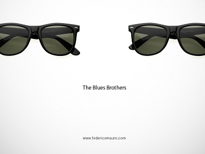 The Blues Brothers eyewear famous eyeglasses federico mauro icons minimal design