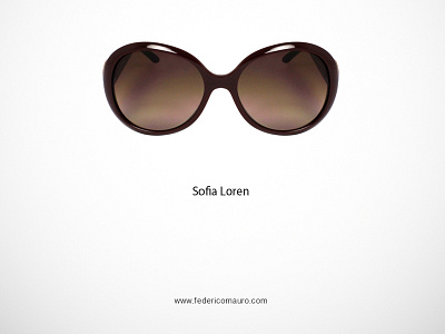 Sophia Loren celebrities cinema design famous eyeglasses federico mauro icon minimalist movie sophia loren