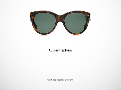 Audrey Hepburn audrey hepburn celebrities cinema design famous eyeglasses federico mauro icon minimalist movie