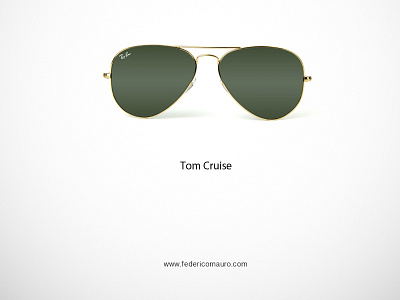 Tom Cruise celebrieties eyewear famous eyeglasses federico mauro icon iconic minimalist tom cruise top gun