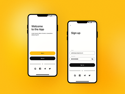 Daily UI Challenge #001 - Sign up app daily 100 challenge dailyui design figma ios minimal mobile mobile app registration sign in sign up ui