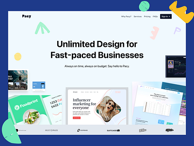 Pacy.co Agency Website agency branding design product design ui ux web design