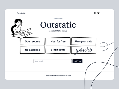 Outstatic - Pre-launch Landing Page