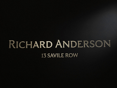 Richard Anderson - Savile Row