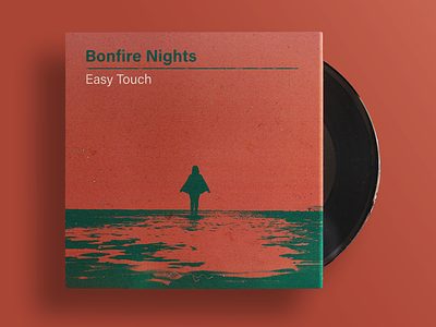 Bonfire Nights - Easy Touch (single artwork) 70s band book cover music print psych record retro